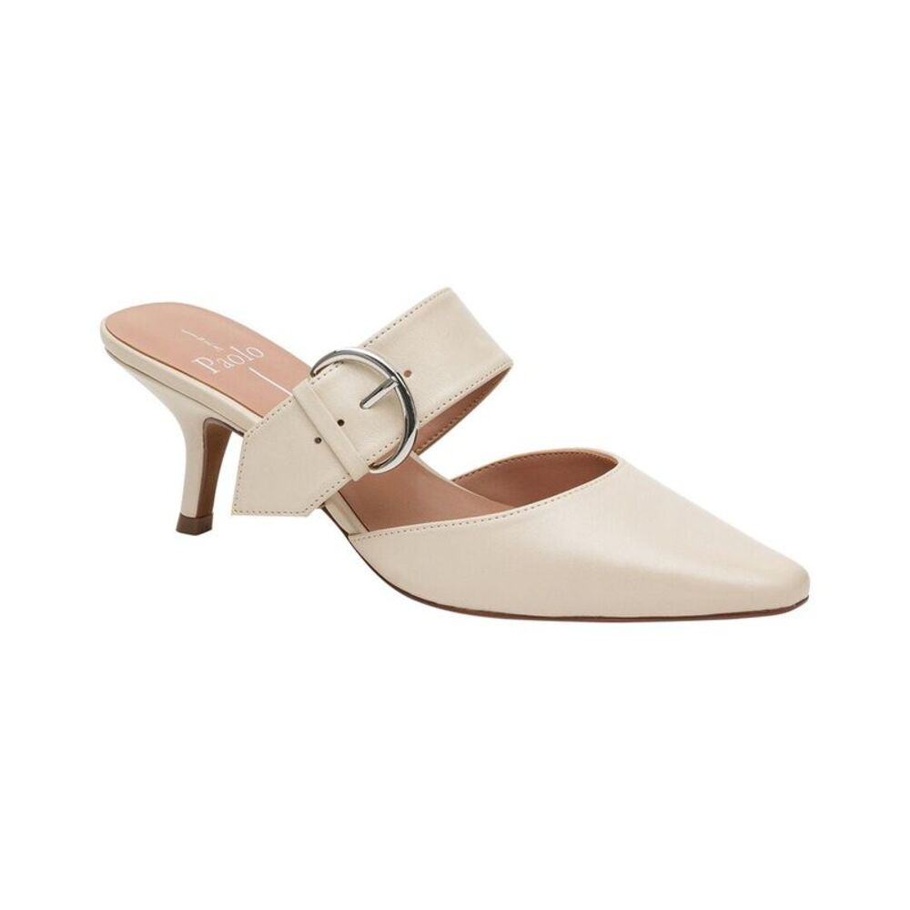 Linea Paolo Cynthia Leather Mule, White